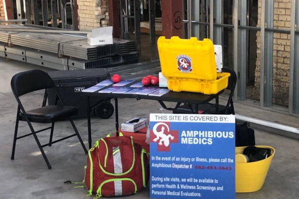 Onsite health and wellness table